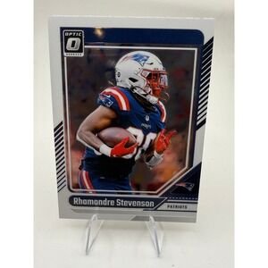 2024 Panini Donruss Optic Rhamondre Stevenson New England Patriots Football Card
